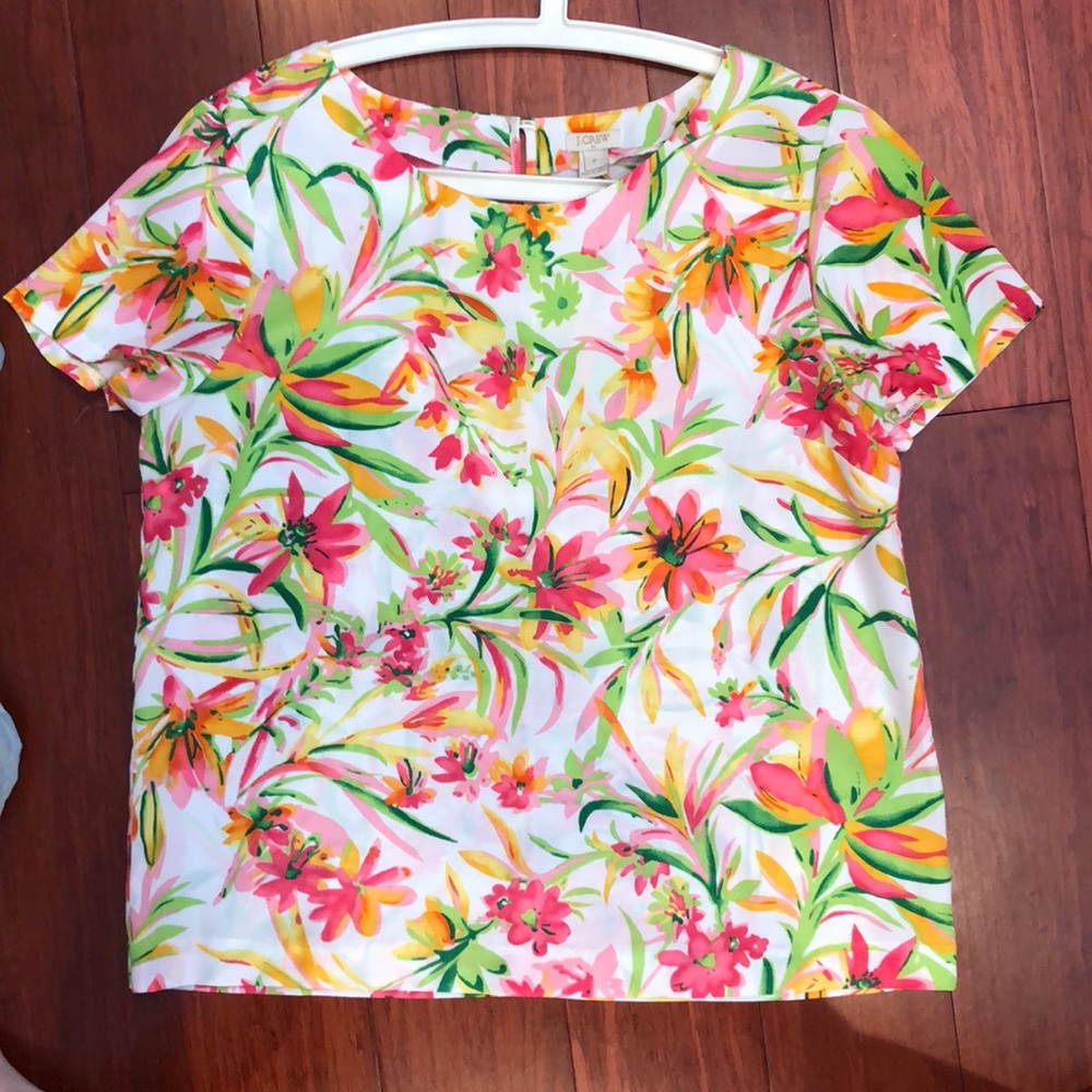 J Crew Floral Top